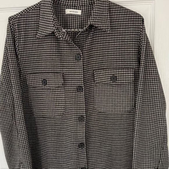 Max Studio Black and White Top Large - Picture 1 of 2